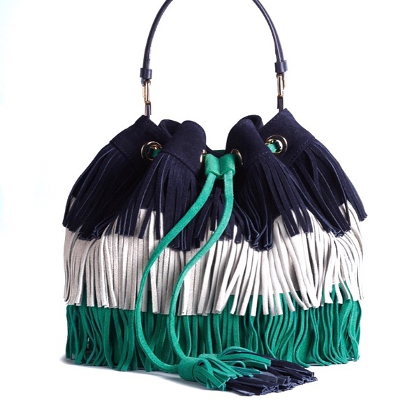 Boden Handbags - Boden NEW Boho Fringe Tilly Bag Suede